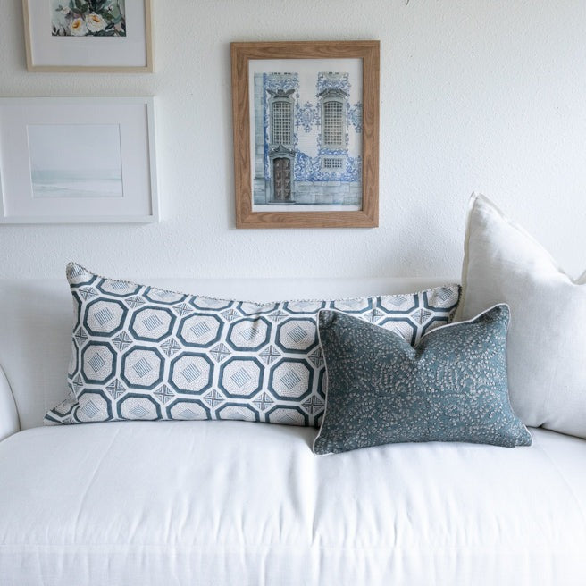 Evara Teal Pillow