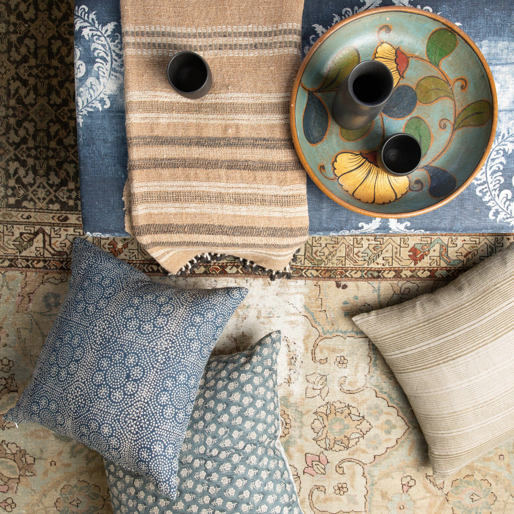 Wisteria Indigo Pillow