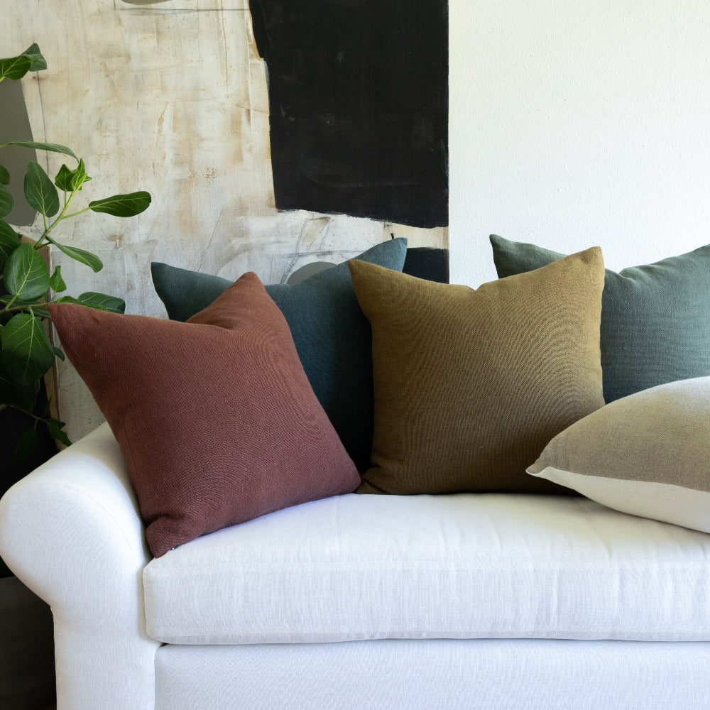 Anika Solid Cream Pillow