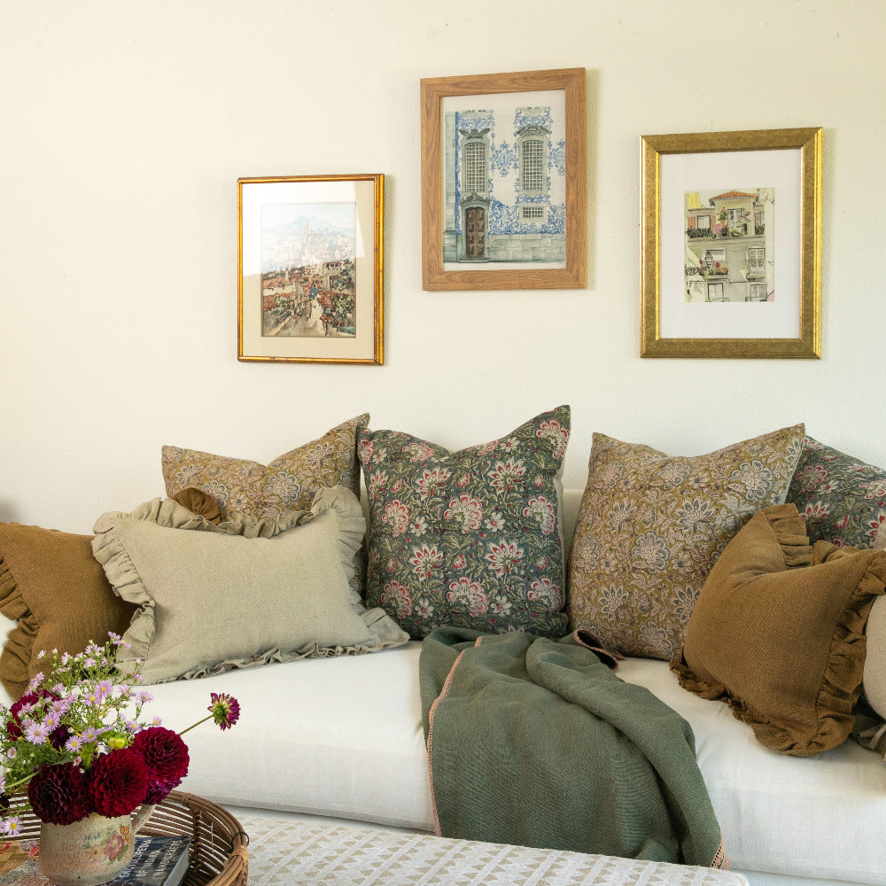 Kundan Mave on White Pillow