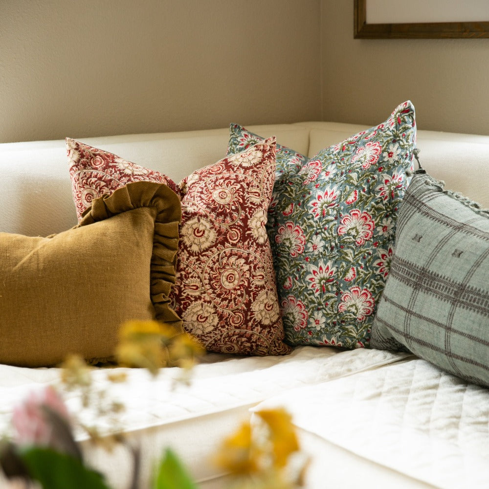 Kundan Mave on White Pillow