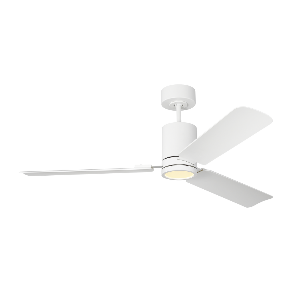Cleancut 54 Ceiling Fan | Blades Matte White
