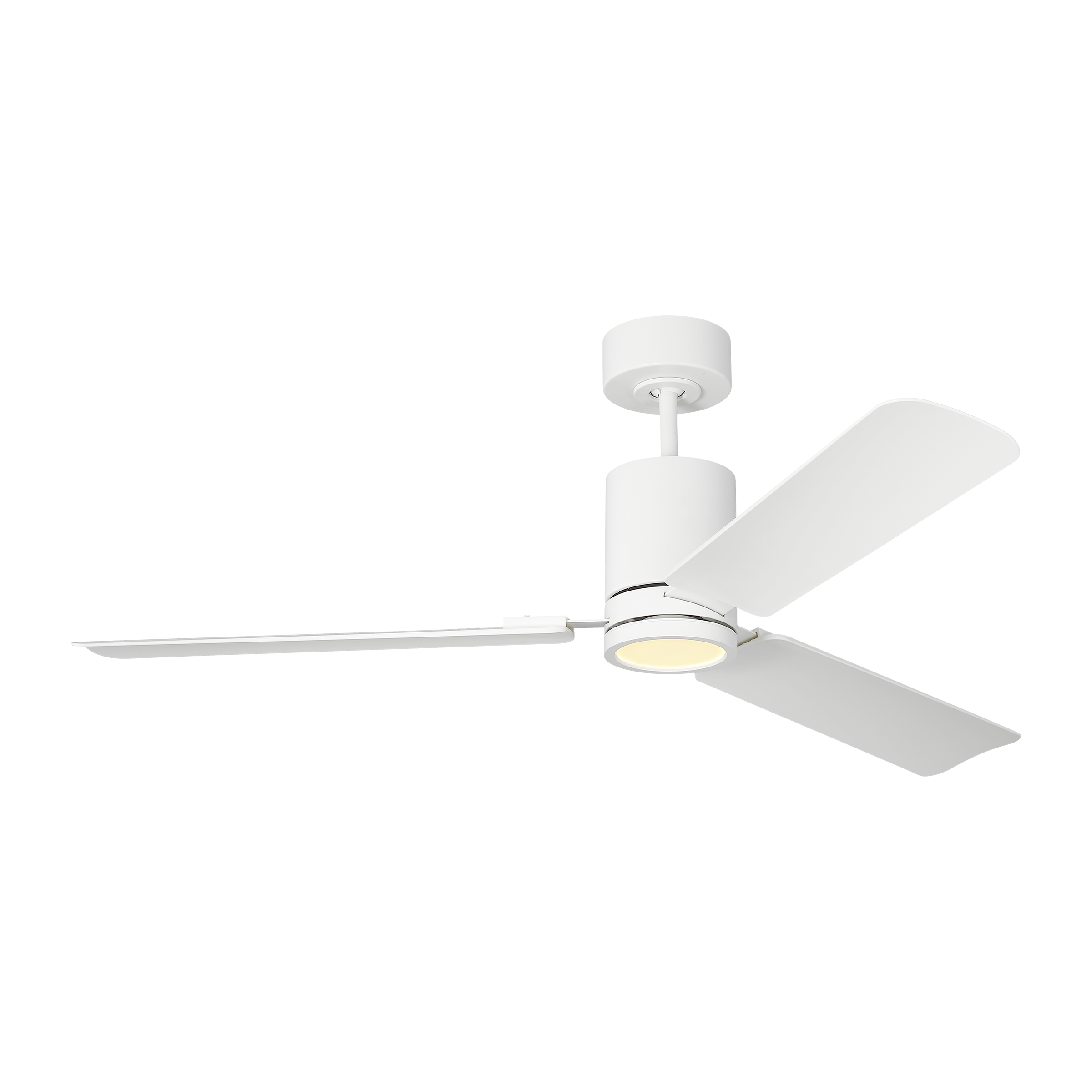 Cleancut 54 Ceiling Fan | Blades Matte White
