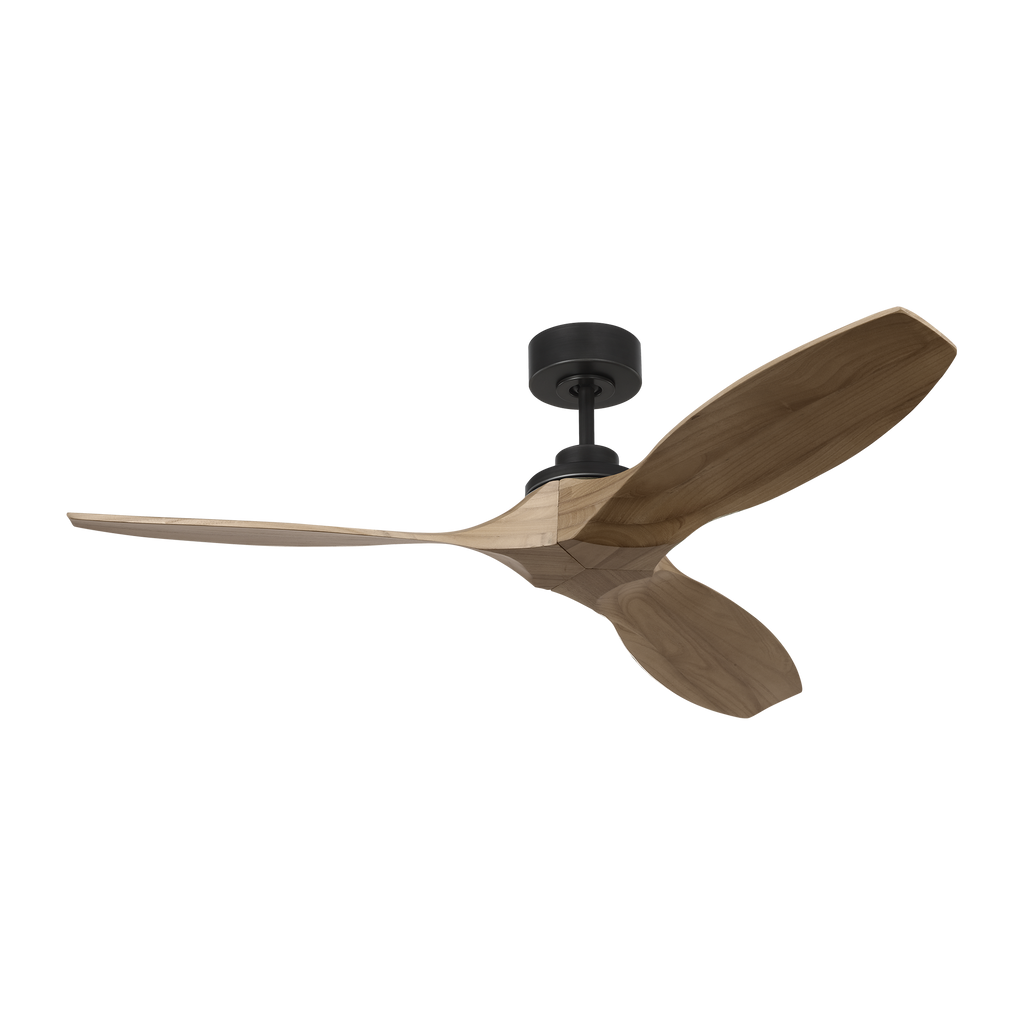 Collins Smart 52 Ceiling Fan | Midnight Black | Natural Honey Blades