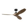 Collins Smart 52 Ceiling Fan | Midnight Black | Natural Honey Blades