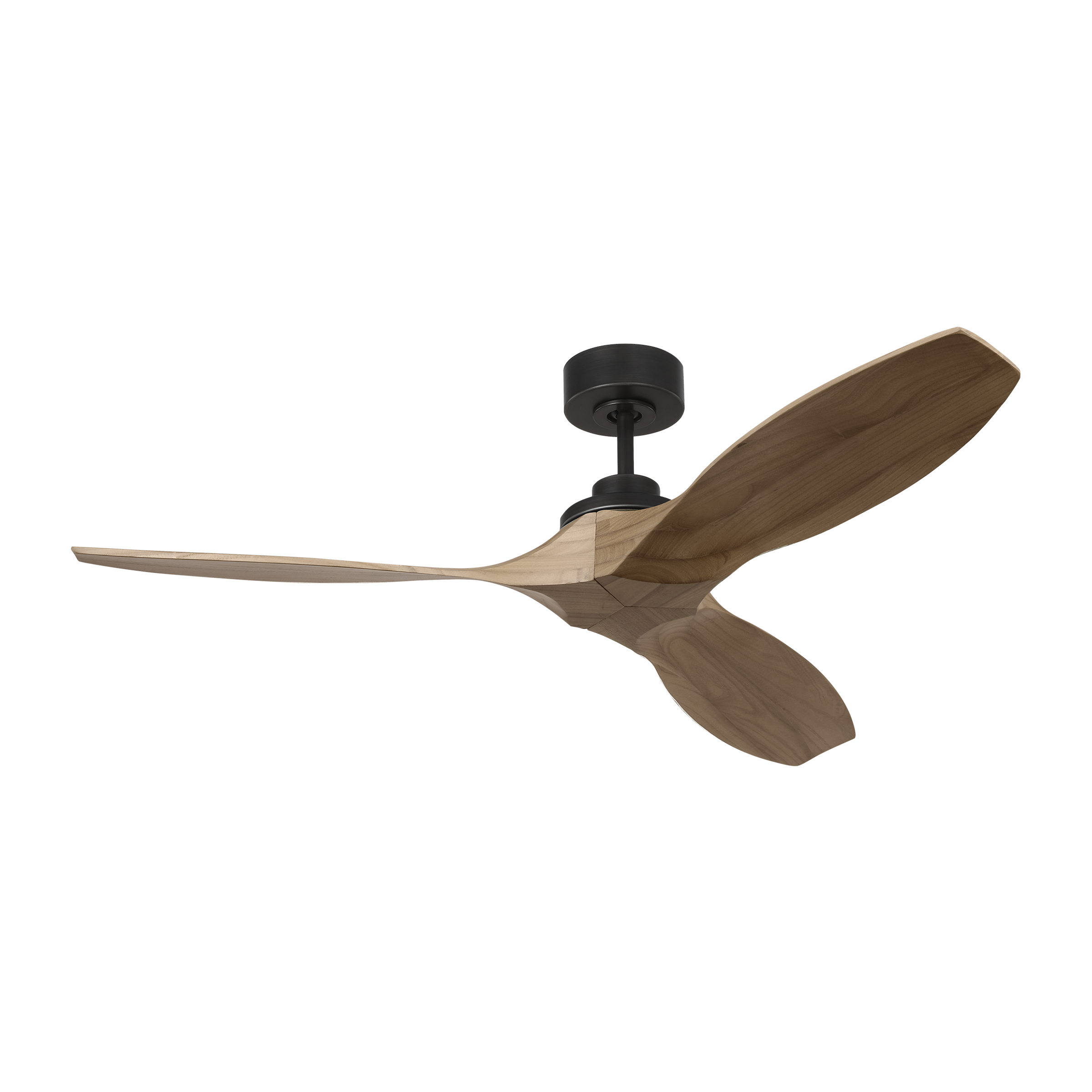 Collins Smart 52 Ceiling Fan | Midnight Black | Natural Honey Blades
