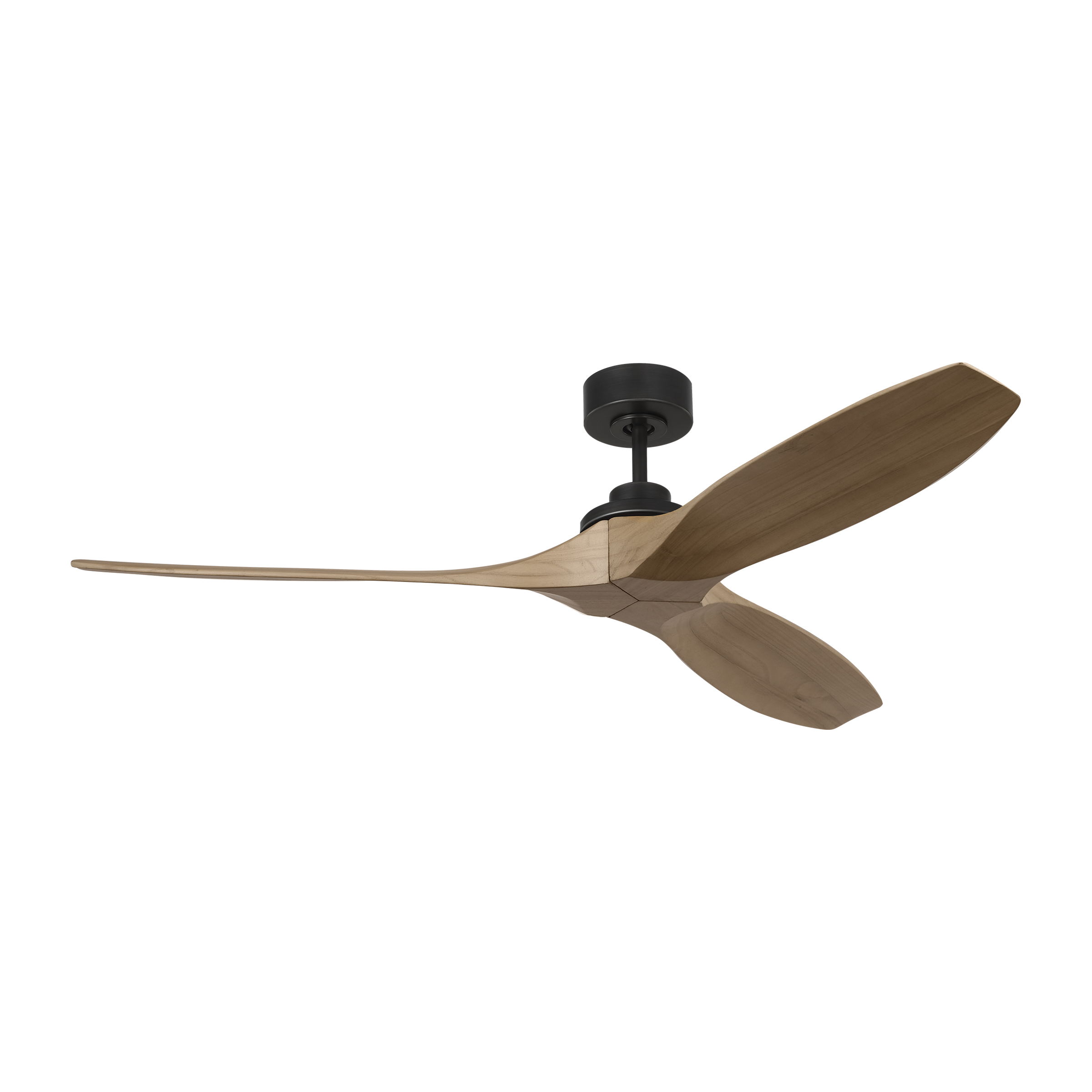 Collins Smart 60 Ceiling Fan | Midnight Black | Natural Honey Blades