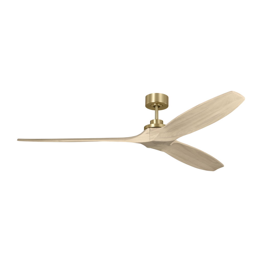 Collins Smart 70 Ceiling Fan | Burnished Brass | Washed White Oak Blades