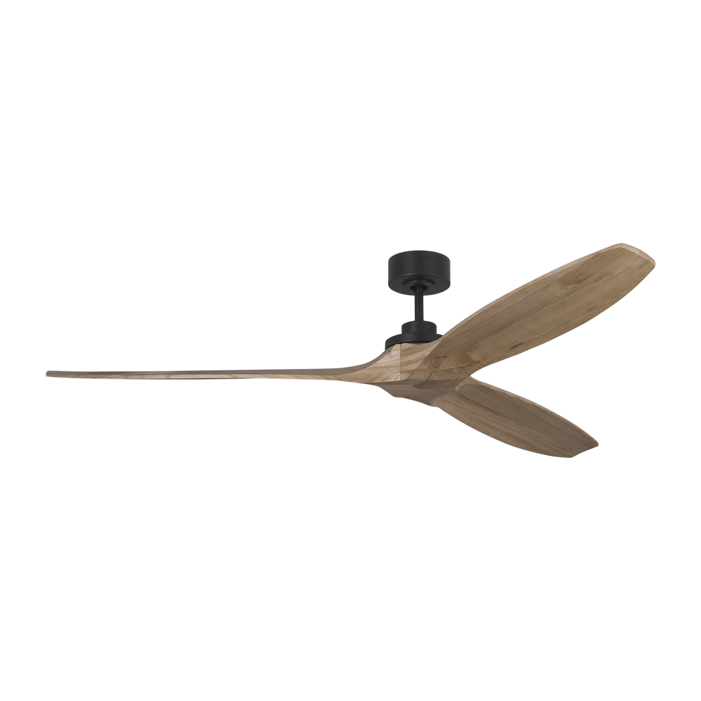 Collins Smart 70 Ceiling Fan | Midnight Black | Natural Honey Blades