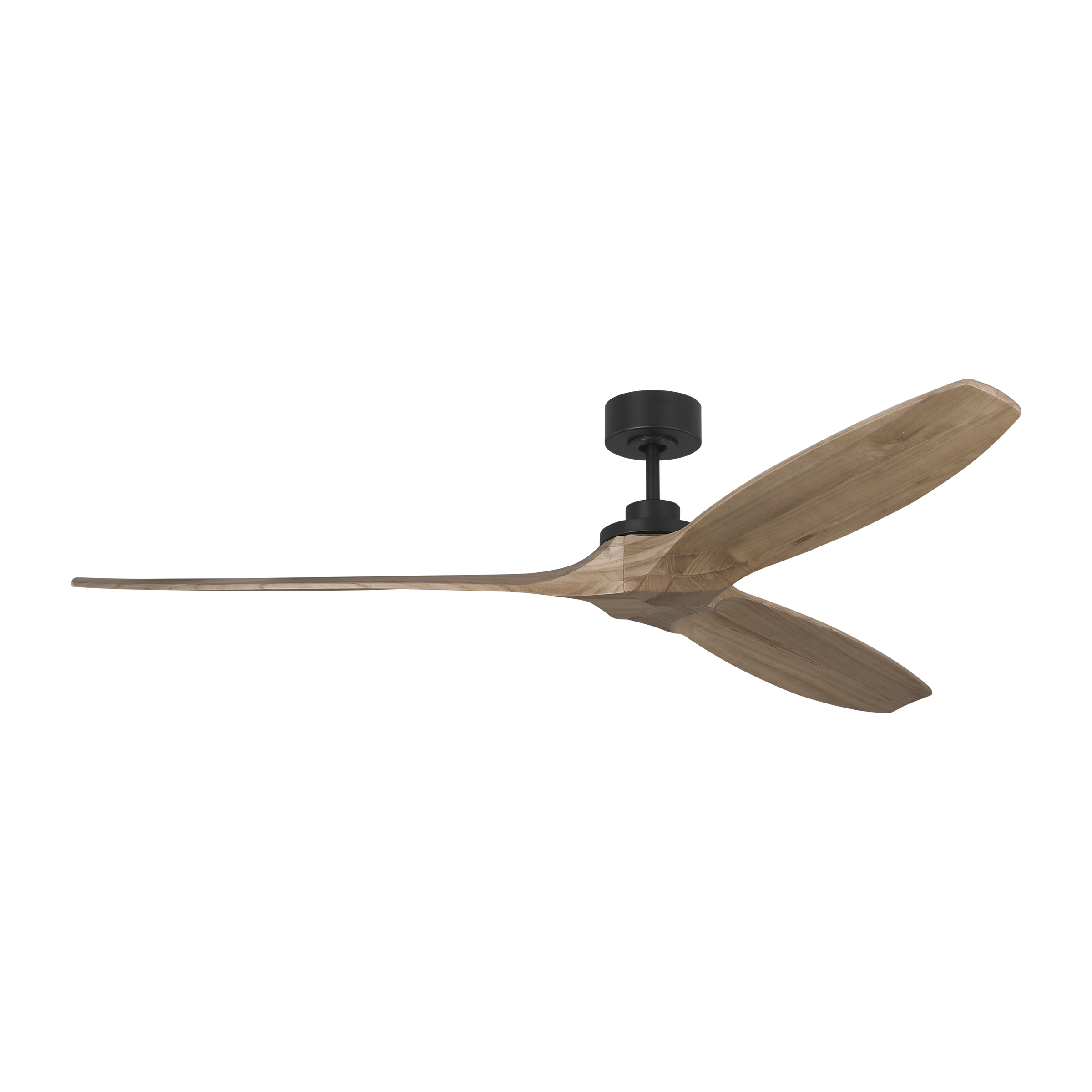 Collins Smart 70 Ceiling Fan | Midnight Black | Natural Honey Blades