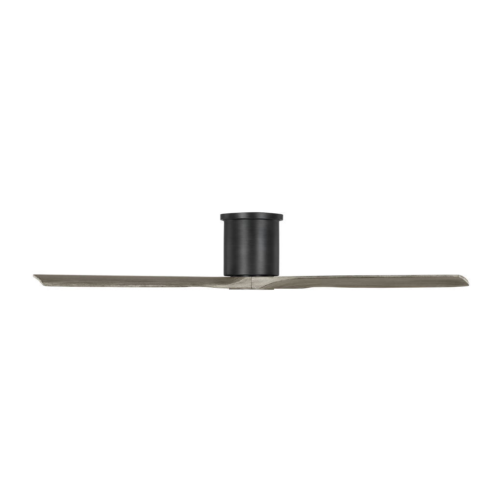 Collins Smart 52 Hugger Ceiling Fan | Aged Pewter | Light Grey Weathered Oak Blades