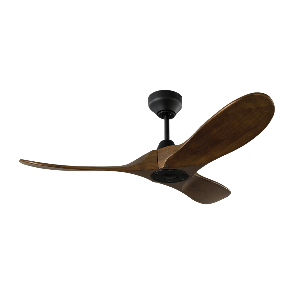 Maverick Smart 44 Ceiling Fan | Midnight Black | Dark Walnut Blades