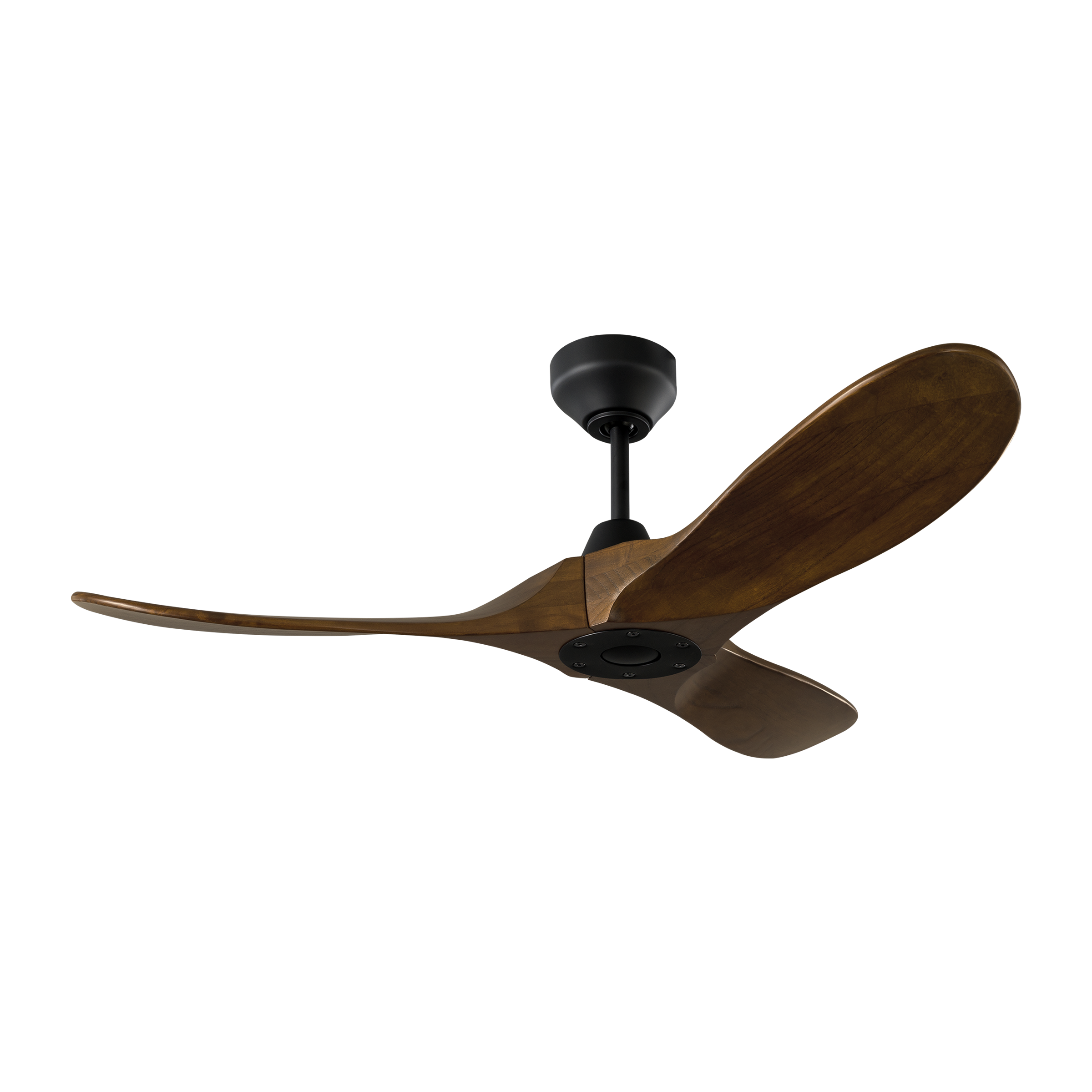 Maverick Smart 44 Ceiling Fan | Midnight Black | Dark Walnut Blades