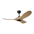 Maverick Smart 44 Ceiling Fan | Midnight Black | Natural Honey Blades