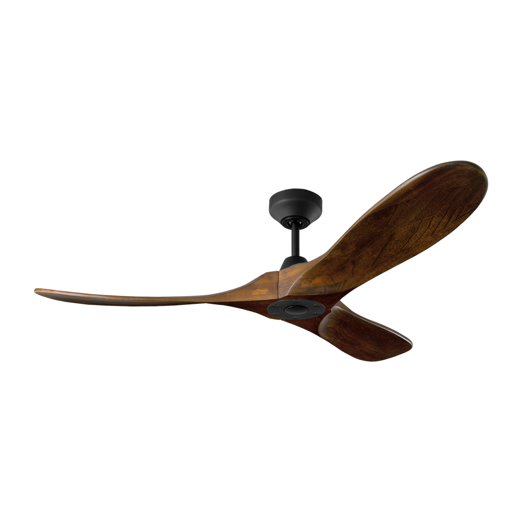 Maverick Smart 52 Ceiling Fan | Matte Black | Dark Walnut Blades Midnight Black