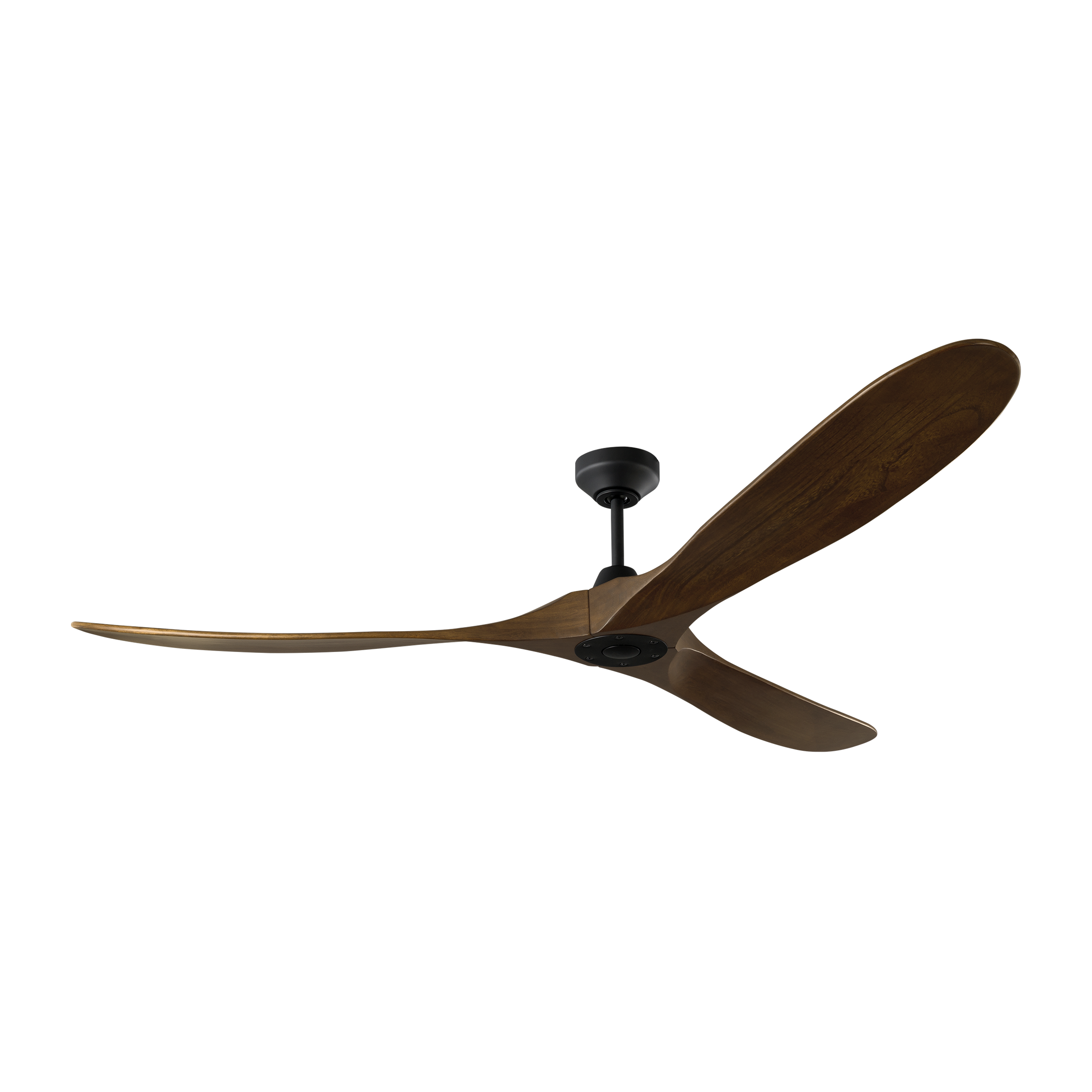 Maverick Smart 70 Ceiling Fan | Midnight Black | Dark Walnut Blades