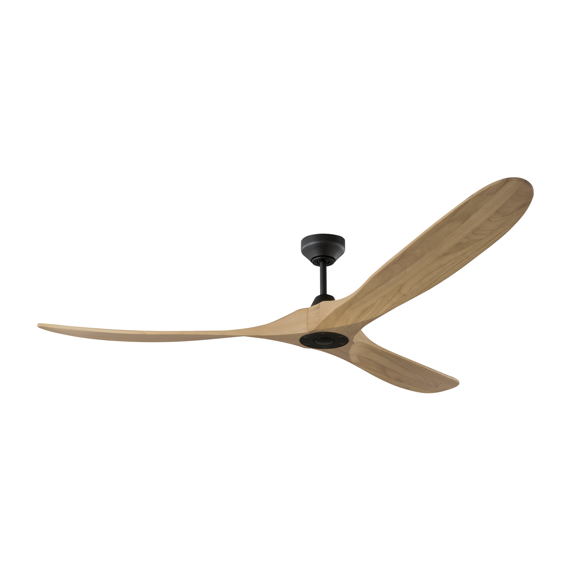 Maverick Smart 70 Ceiling Fan | Midnight Black | Natural Honey Blades