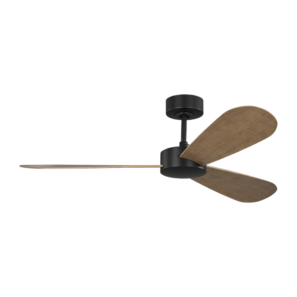 Paddle Smart 52 Ceiling Fan | Oak Blades Midnight Black