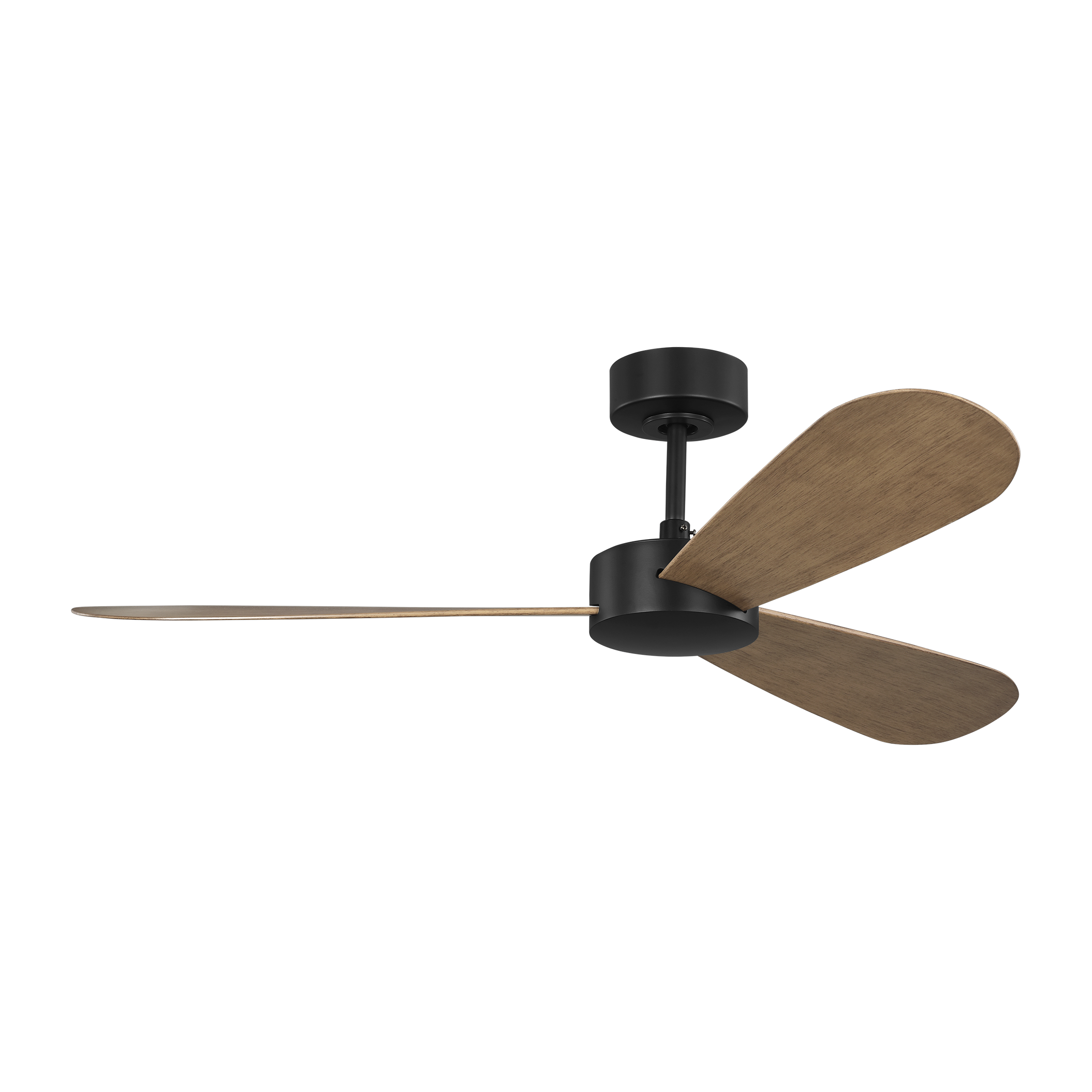 Paddle Smart 52 Ceiling Fan | Oak Blades Midnight Black