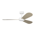 Paddle Smart 52 Ceiling Fan | White Cerused Oak Blades Matte White