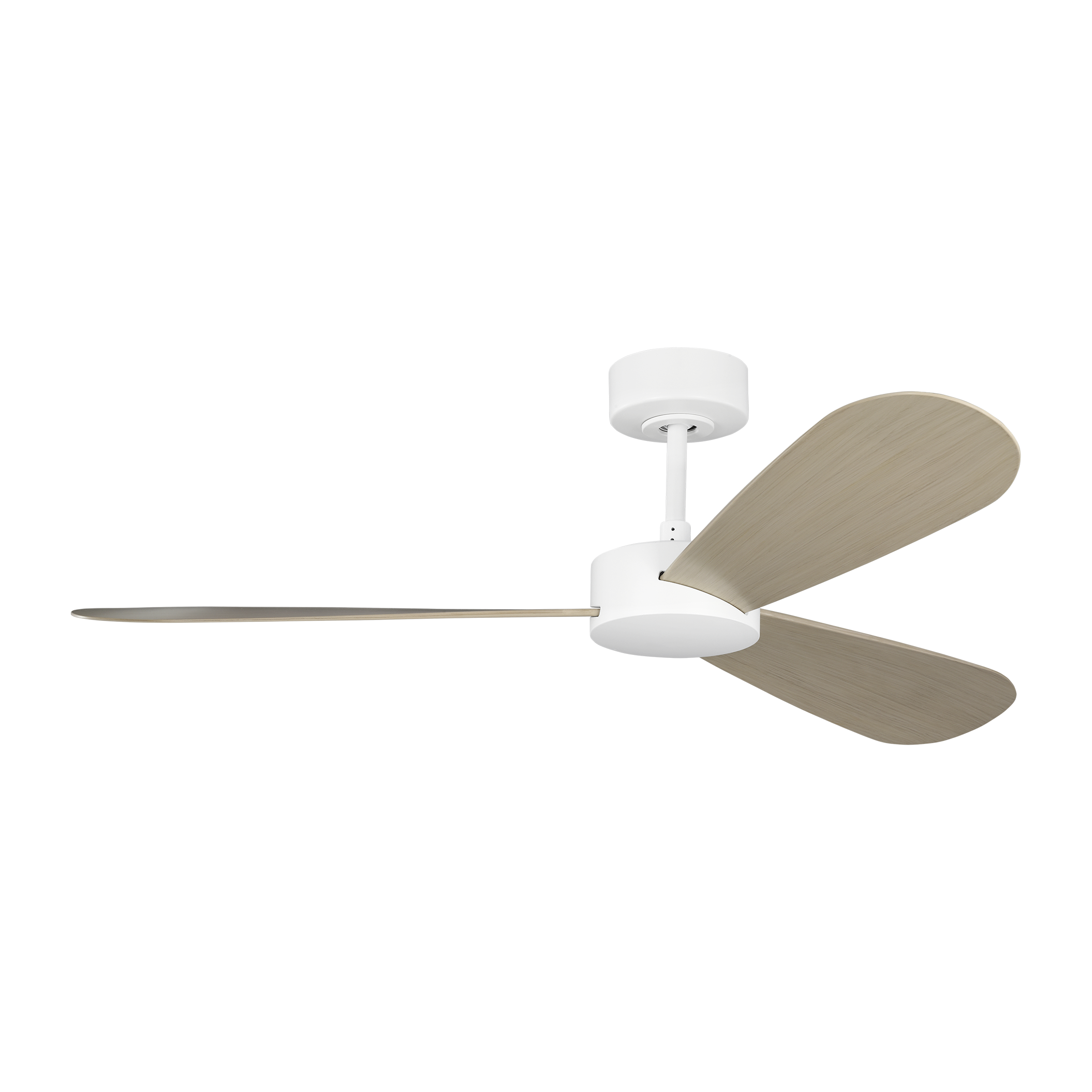Paddle Smart 52 Ceiling Fan | White Cerused Oak Blades Matte White