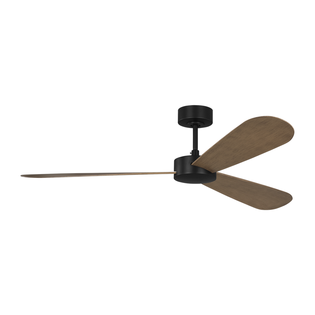 Paddle Smart 60 Ceiling Fan | Oak Blades Midnight Black