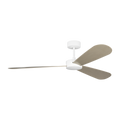 Paddle Smart 60 Ceiling Fan | White Cerused Oak Blades Matte White