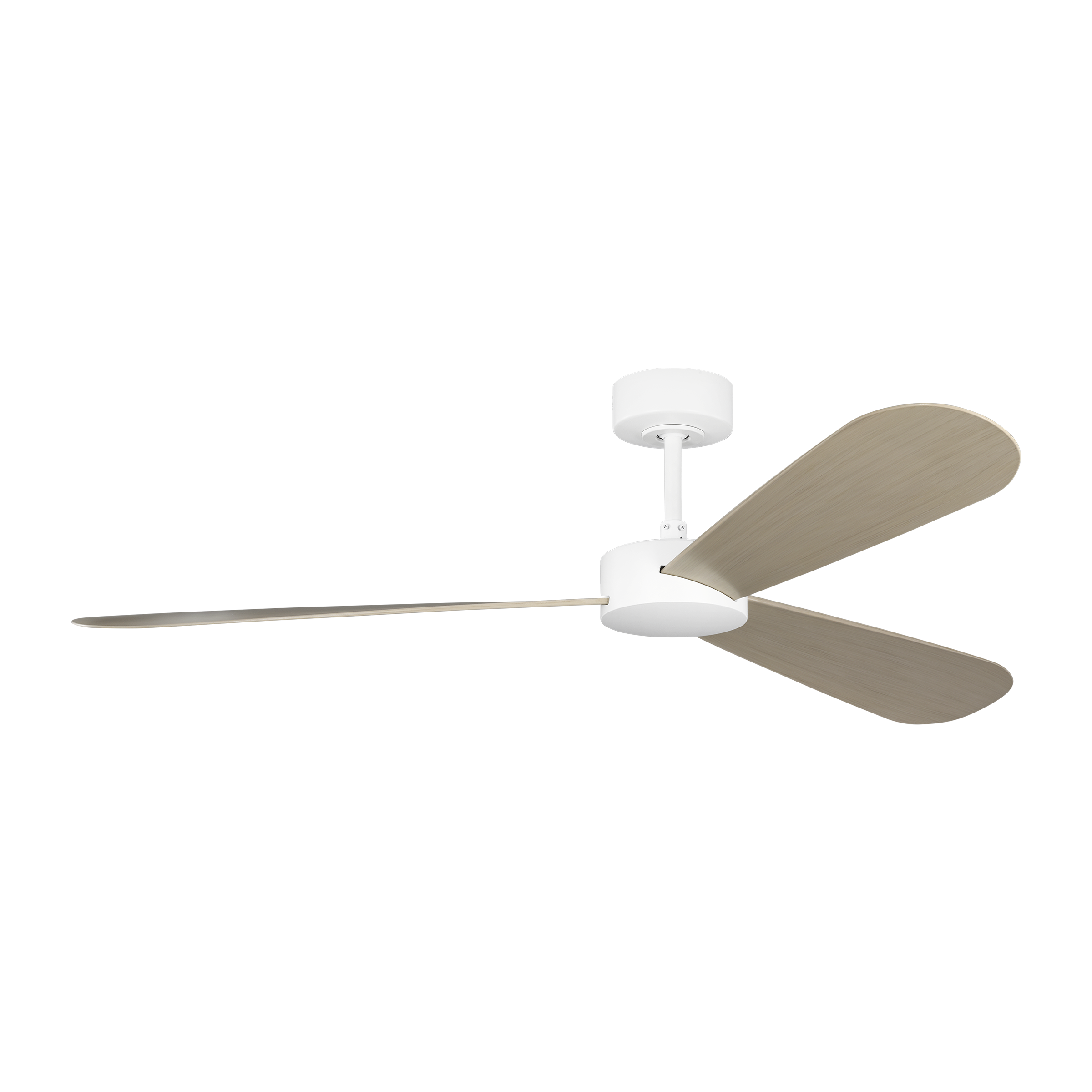Paddle Smart 60 Ceiling Fan | White Cerused Oak Blades Matte White