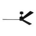 Rozzen Smart 60 Ceiling Fan | Midnight Black | Midnight Black / American Walnut Reversible Blades