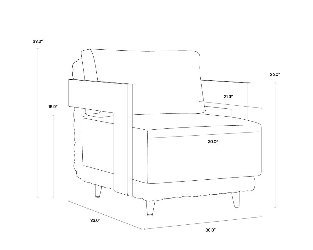 Potenza Armchair - Palazzo Cream