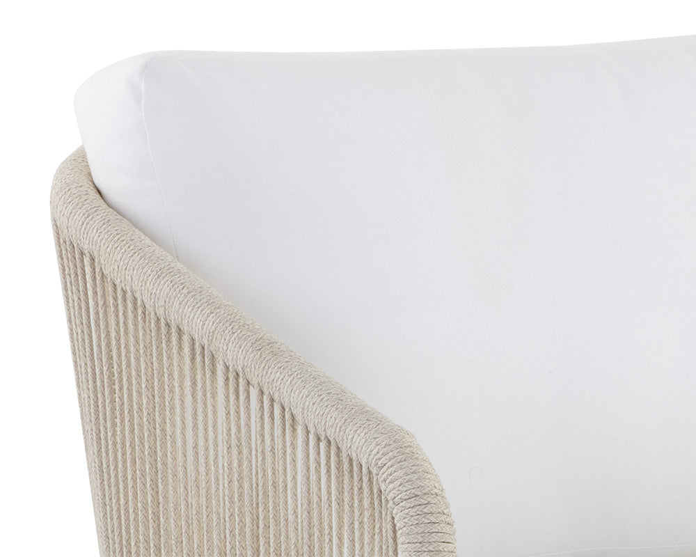 Allariz Swivel Armchair - Greige - Stinson White