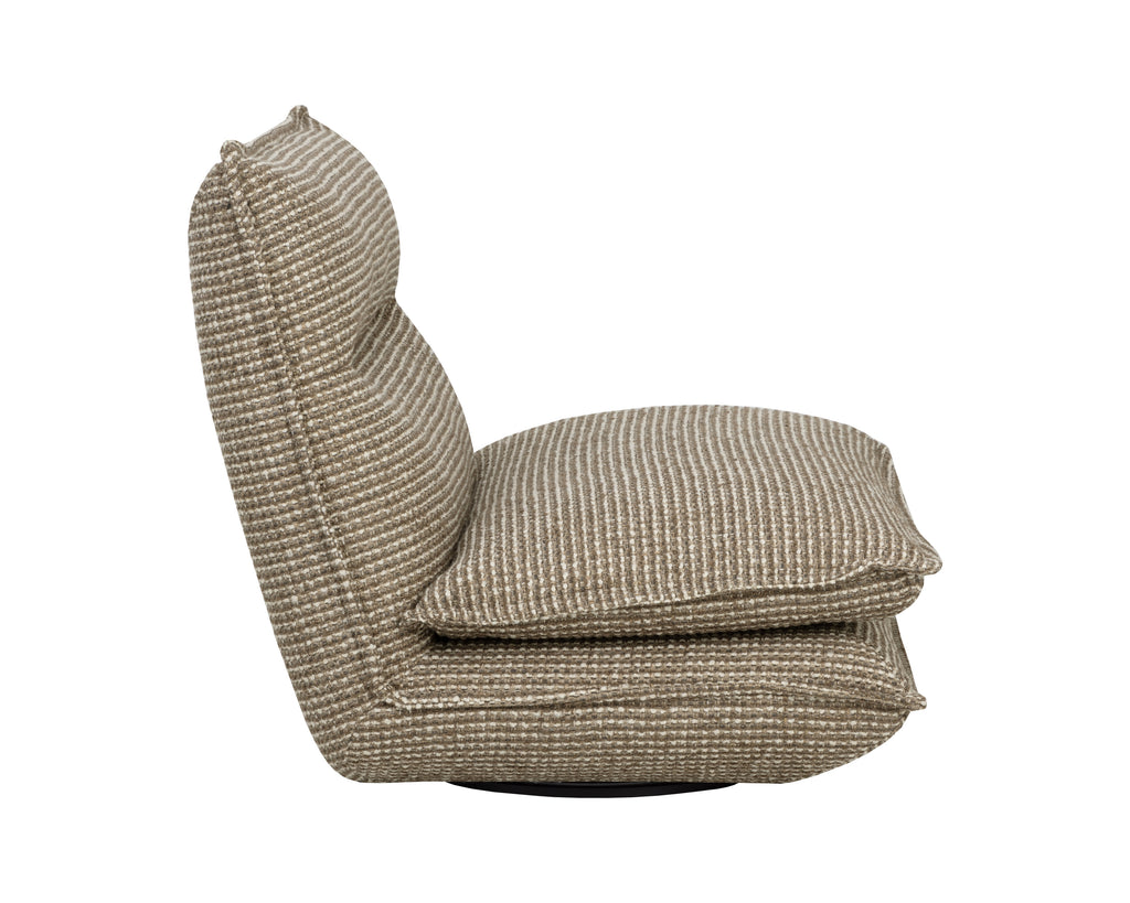 Colson Swivel Armless Chair - Torched Meringue