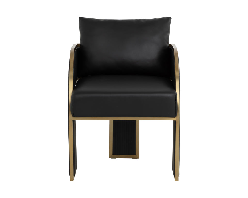 Baz Dining Armchair - Napa Black