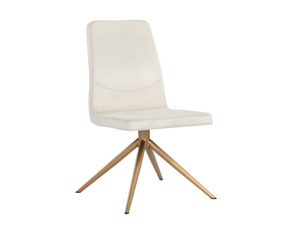 Hilda Swivel Dining Chair - Vienna Cream