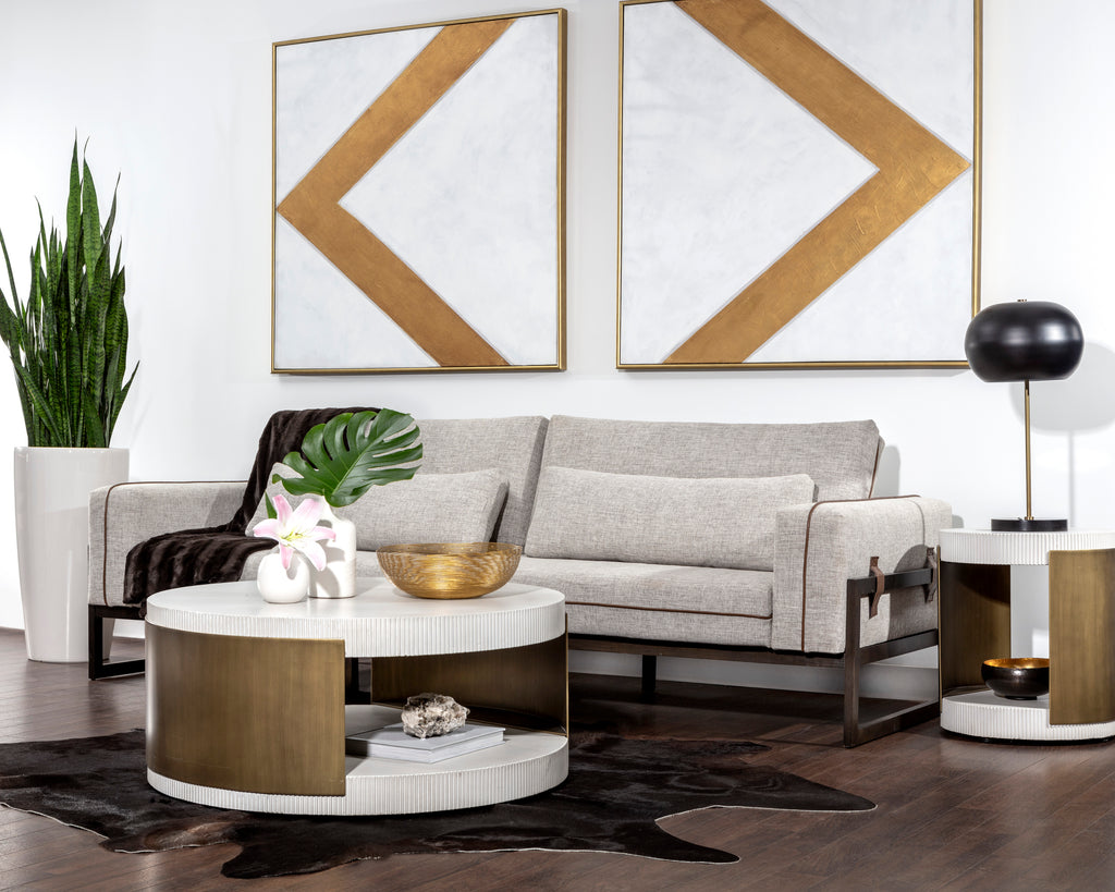 Cavette End Table - White