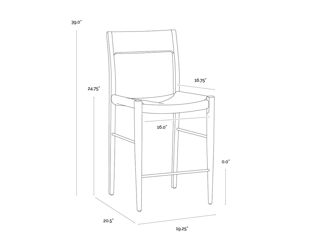 Bondi Counter Stool - Black