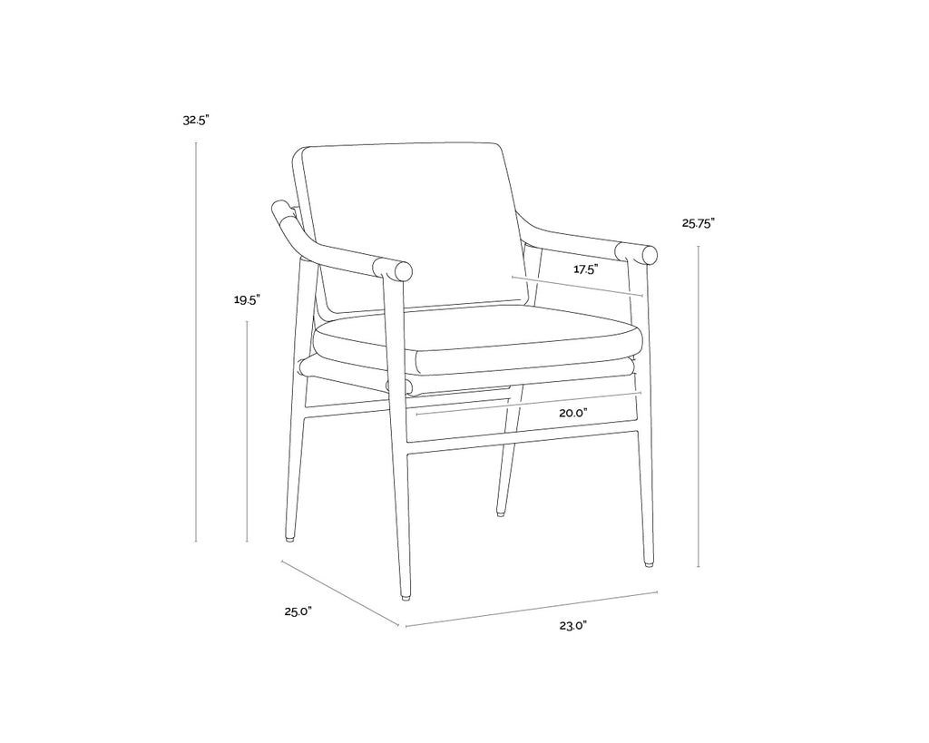 Meadow Dining Armchair - Vault Fog