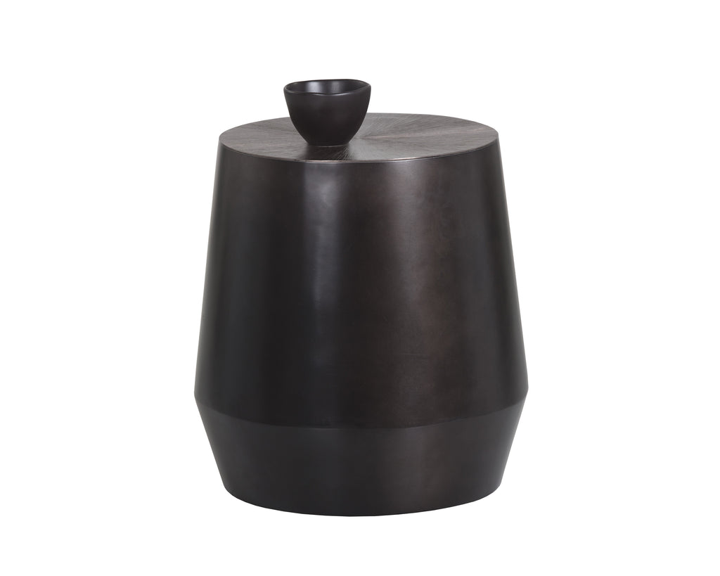 Creed End Table - Gunmetal