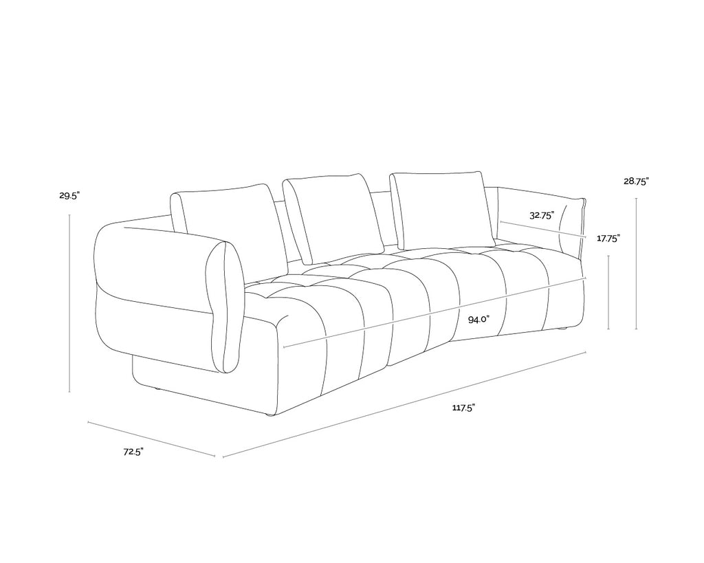 Emmeline Sofa - Merino Cotton
