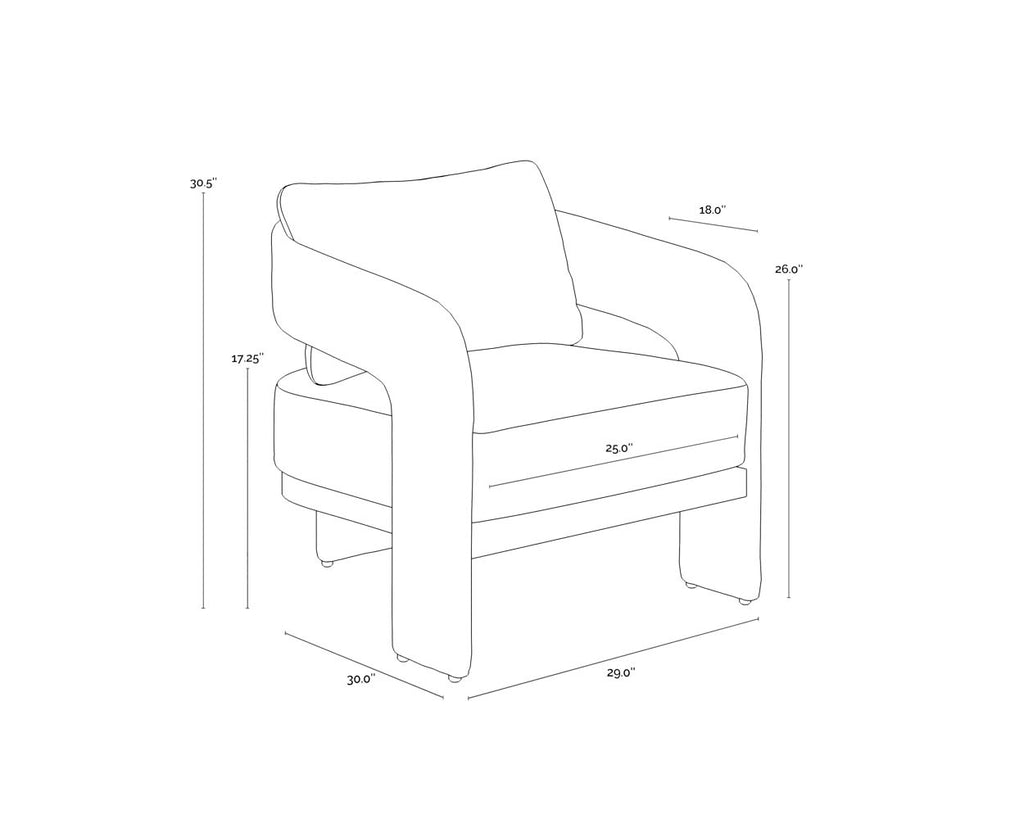 Pylos Lounge Chair - Black - Louis Cream