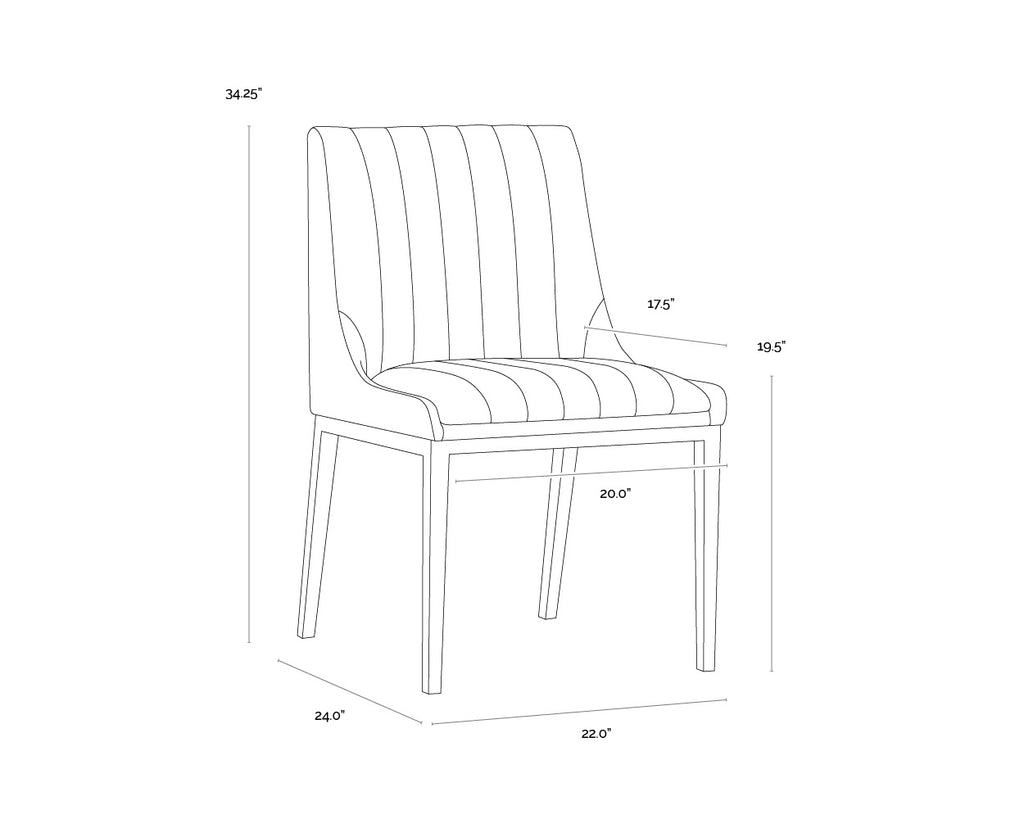 Halden Dining Chair - Bravo Cognac