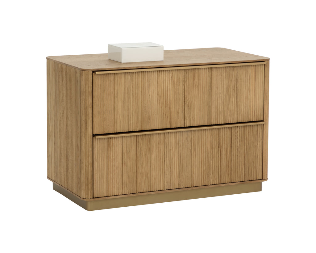 Kalla Nightstand - Large - Rustic Oak