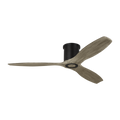 Collins Smart 52 Hugger Ceiling Fan | Aged Pewter | Light Grey Weathered Oak Blades