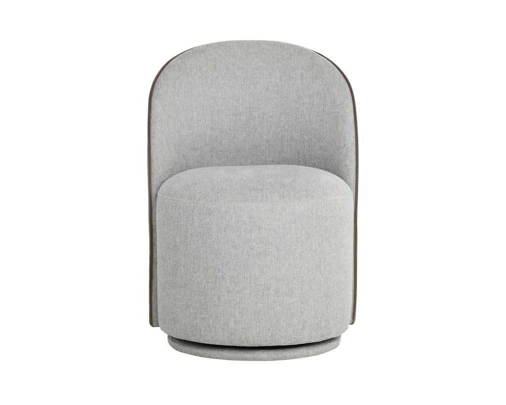 Cavoli Swivel Dining Chair - Belfast Heather Grey / Meg Ash