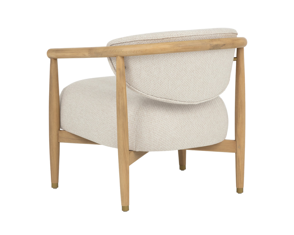 Sigrid Lounge Chair - Light Oak - Monument Oatmeal
