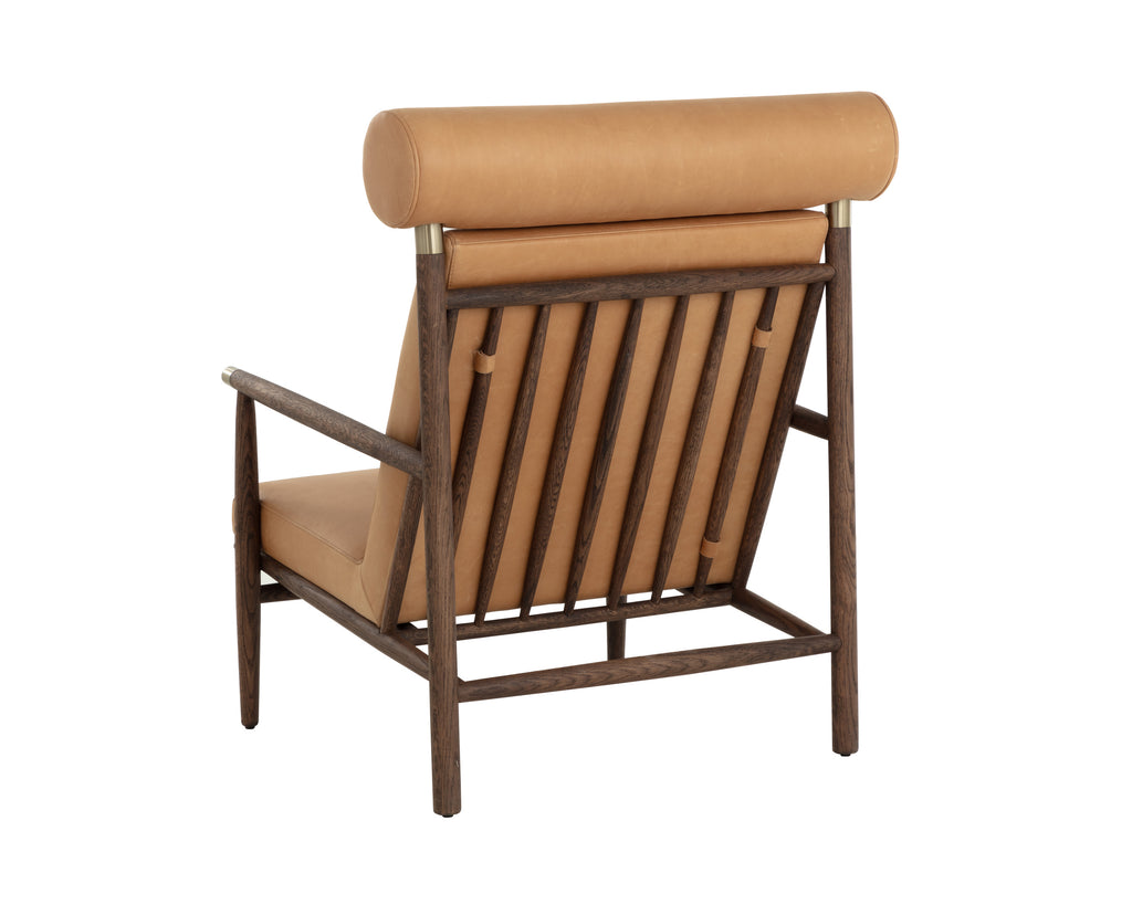 Biko Lounge Chair - Sahara Camel Leather