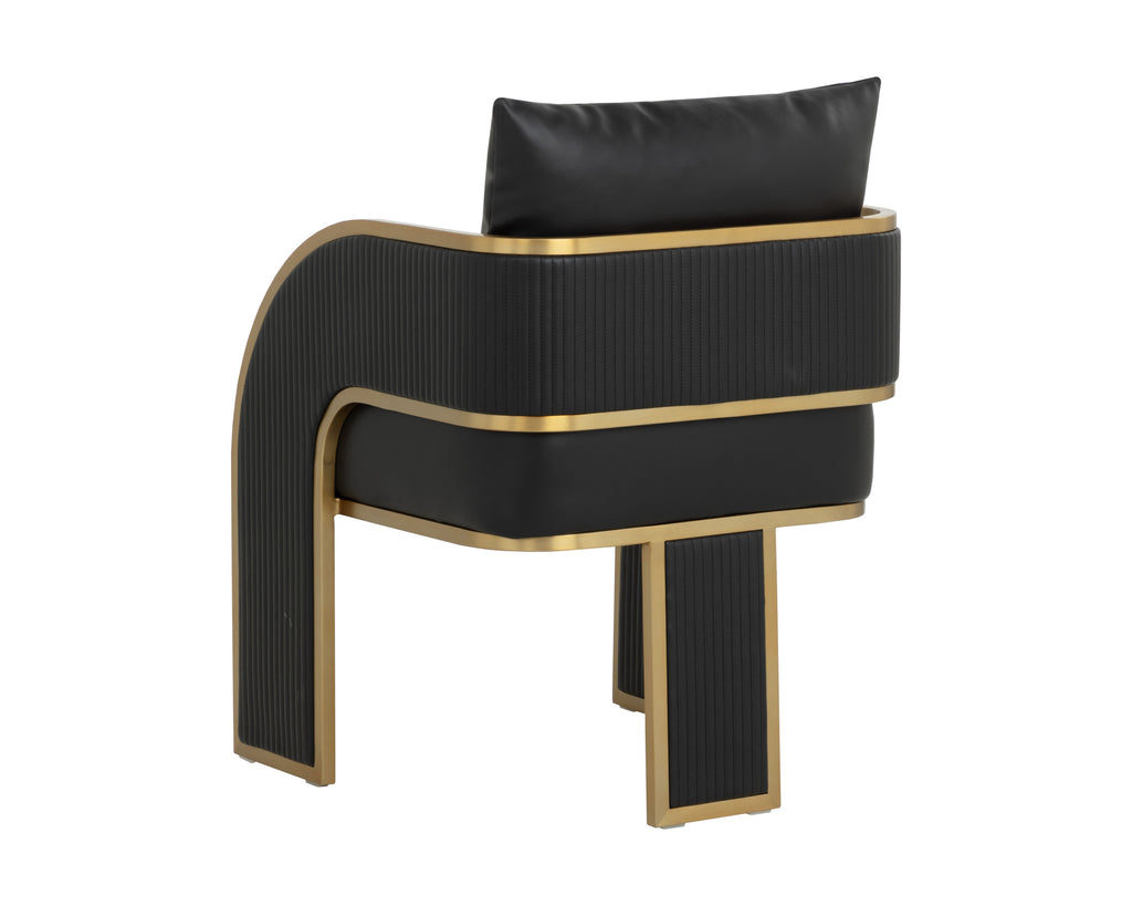 Baz Dining Armchair - Napa Black