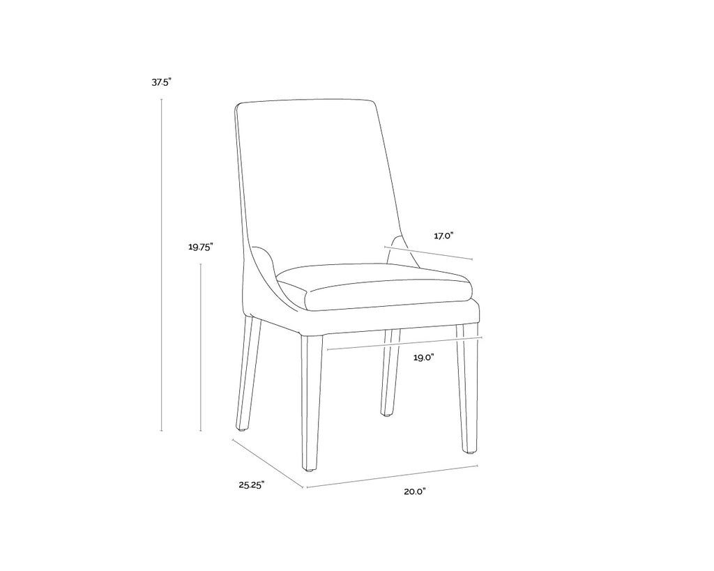 Rosine Dining Chair - Effie Flax