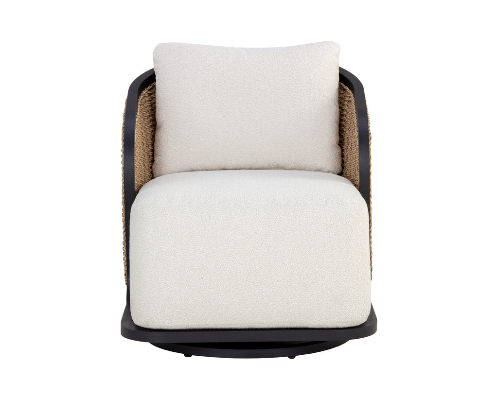 Bora Swivel Armchair - Louis Cream