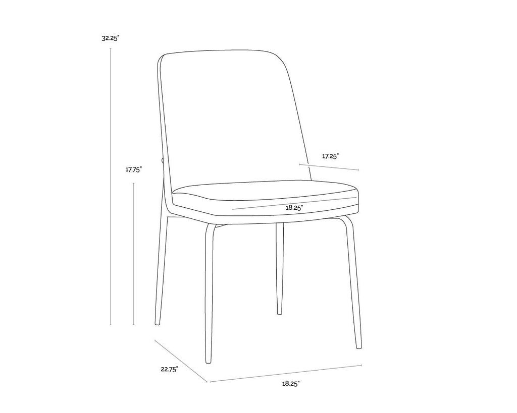 Zeke Dining Chair - Black - Bergen Marmalade